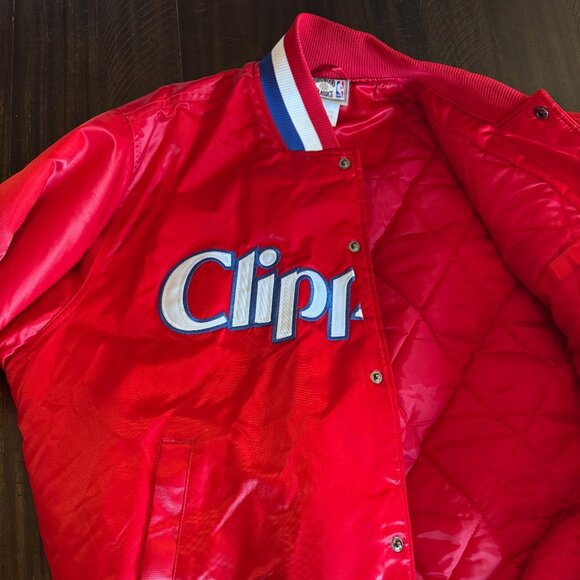 Throwback Hardwood Classics San Diego Clippers Bomber Jacket (XL) - Picture 7 of 11